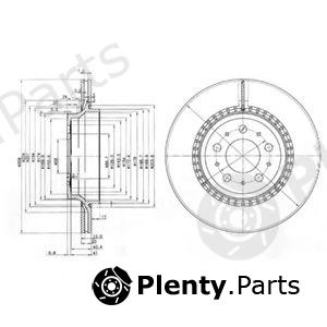  DELPHI part BG3782 Brake Disc