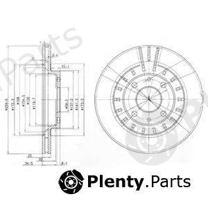  DELPHI part BG3806 Brake Disc