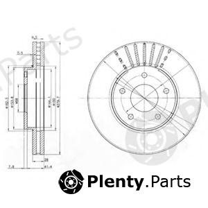  DELPHI part BG3816 Brake Disc