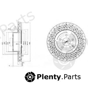  DELPHI part BG3827 Brake Disc