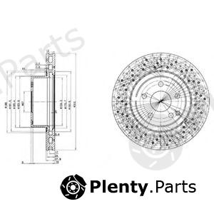  DELPHI part BG3828 Brake Disc