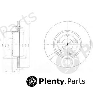  DELPHI part BG3840 Brake Disc