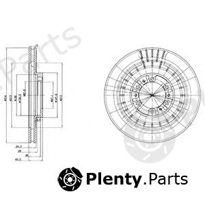  DELPHI part BG3847 Brake Disc