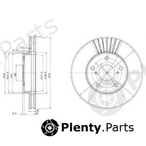  DELPHI part BG3856 Brake Disc