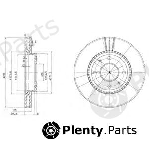  DELPHI part BG4013 Brake Disc