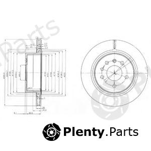  DELPHI part BG4043 Brake Disc