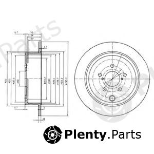  DELPHI part BG4158 Brake Disc