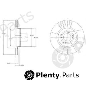  DELPHI part BG4215 Brake Disc