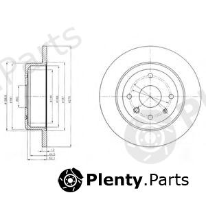  DELPHI part BG4244 Brake Disc