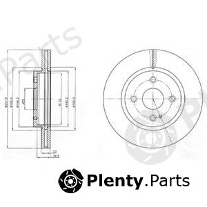  DELPHI part BG4254 Brake Disc
