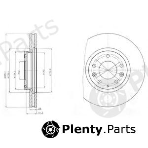  DELPHI part BG4256 Brake Disc