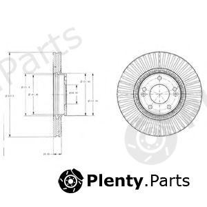  DELPHI part BG4309 Brake Disc