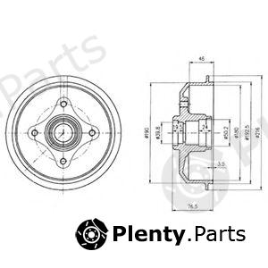  DELPHI part BF109 Brake Drum