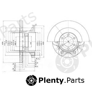  DELPHI part BG9722 Brake Disc