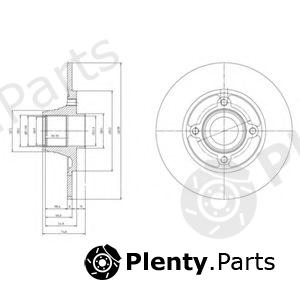  DELPHI part BG9033RS Brake Disc