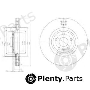  DELPHI part BG9054 Brake Disc