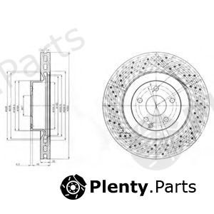  DELPHI part BG9057 Brake Disc