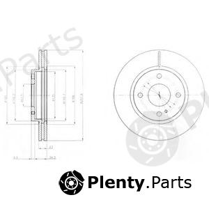  DELPHI part BG4170 Brake Disc