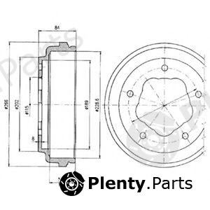  DELPHI part BF292 Brake Drum