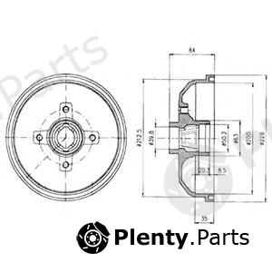  DELPHI part BF293 Brake Drum