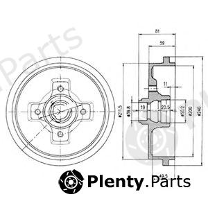  DELPHI part BF310 Brake Drum