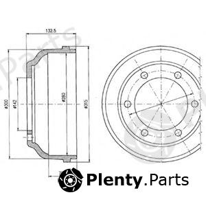  DELPHI part BF317 Brake Drum