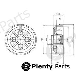  DELPHI part BF324 Brake Drum