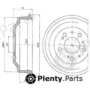  DELPHI part BF327 Brake Drum
