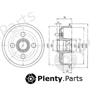  DELPHI part BF329 Brake Drum