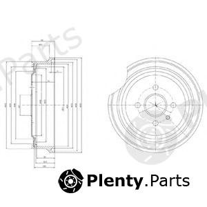  DELPHI part BF367 Brake Drum