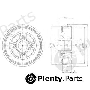  DELPHI part BF380 Brake Drum