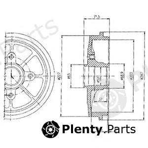  DELPHI part BF392 Brake Drum