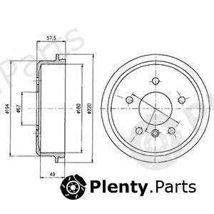  DELPHI part BF395 Brake Drum
