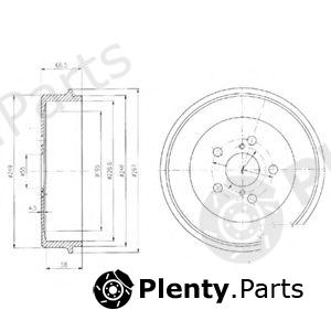  DELPHI part BF405 Brake Drum