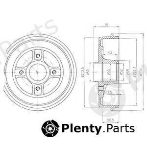  DELPHI part BF423 Brake Drum
