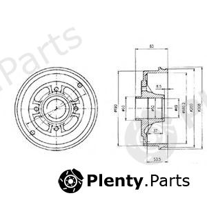  DELPHI part BF426 Brake Drum