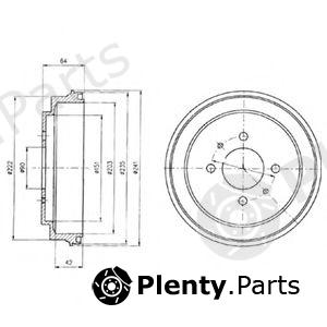  DELPHI part BF485 Brake Drum