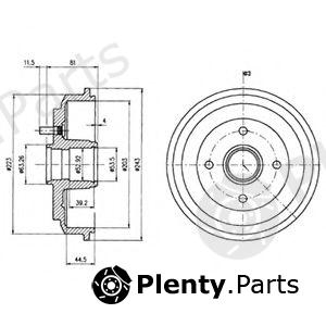  DELPHI part BF487 Brake Drum