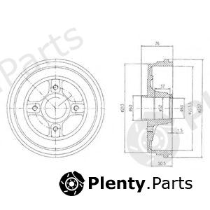  DELPHI part BF496 Brake Drum