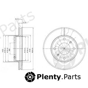  DELPHI part BG2395 Brake Disc