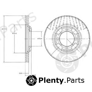  DELPHI part BG2414 Brake Disc