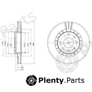  DELPHI part BG2443 Brake Disc