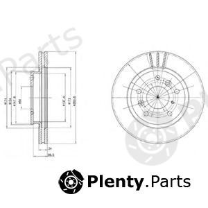  DELPHI part BG2547 Brake Disc