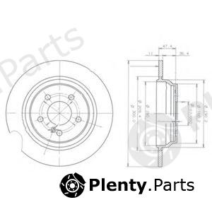 DELPHI part BG3725 Brake Disc
