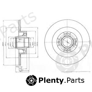  DELPHI part BG4044 Brake Disc