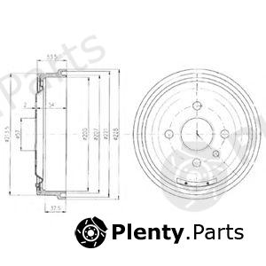  DELPHI part BF151 Brake Drum