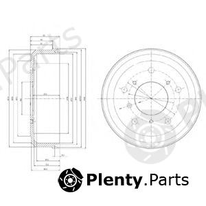  DELPHI part BF166 Brake Drum