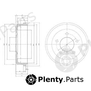  DELPHI part BF168 Brake Drum