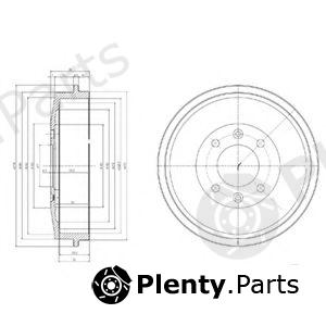  DELPHI part BF169 Brake Drum