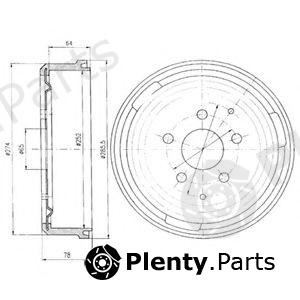  DELPHI part BF184 Brake Drum